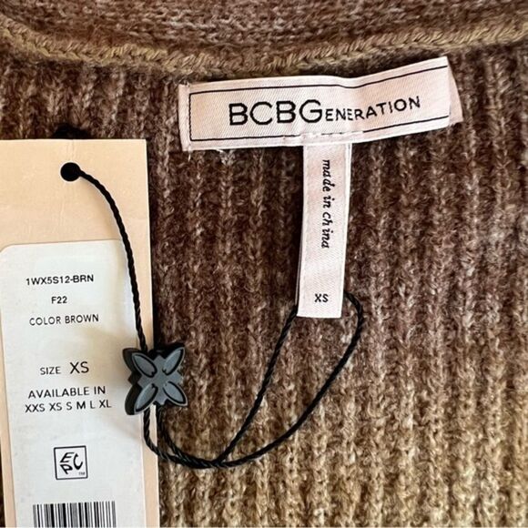 BCBGeneration open front knit long cardigan Sweater NWT Oversized - Picture 11 of 11